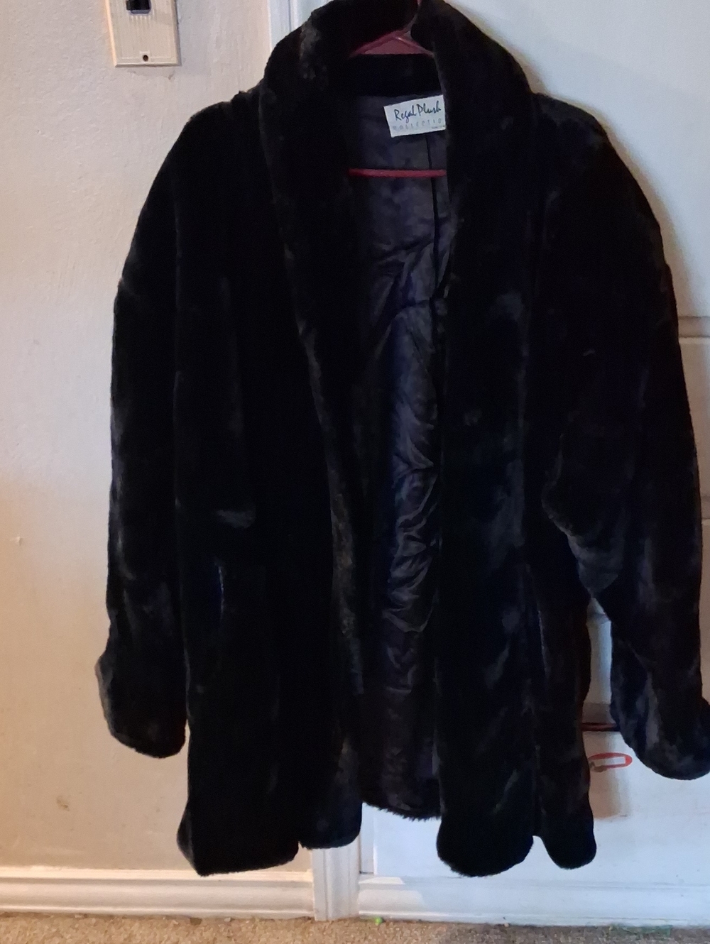 Elegant Black Teddy Faux Fur Jacket by